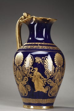 Empire Porcelain Ewer with Antique Decoration
