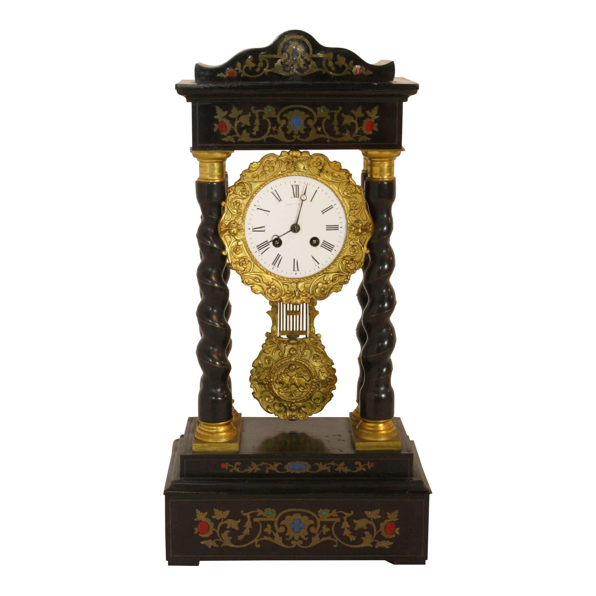 Empire Portico Clock, circa 1880