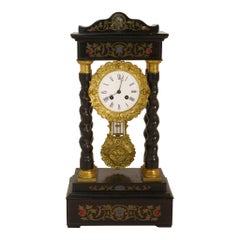 Antique Empire Portico Clock, circa 1880