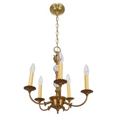 Empire Revival Bronze 5 Arm Chandelier