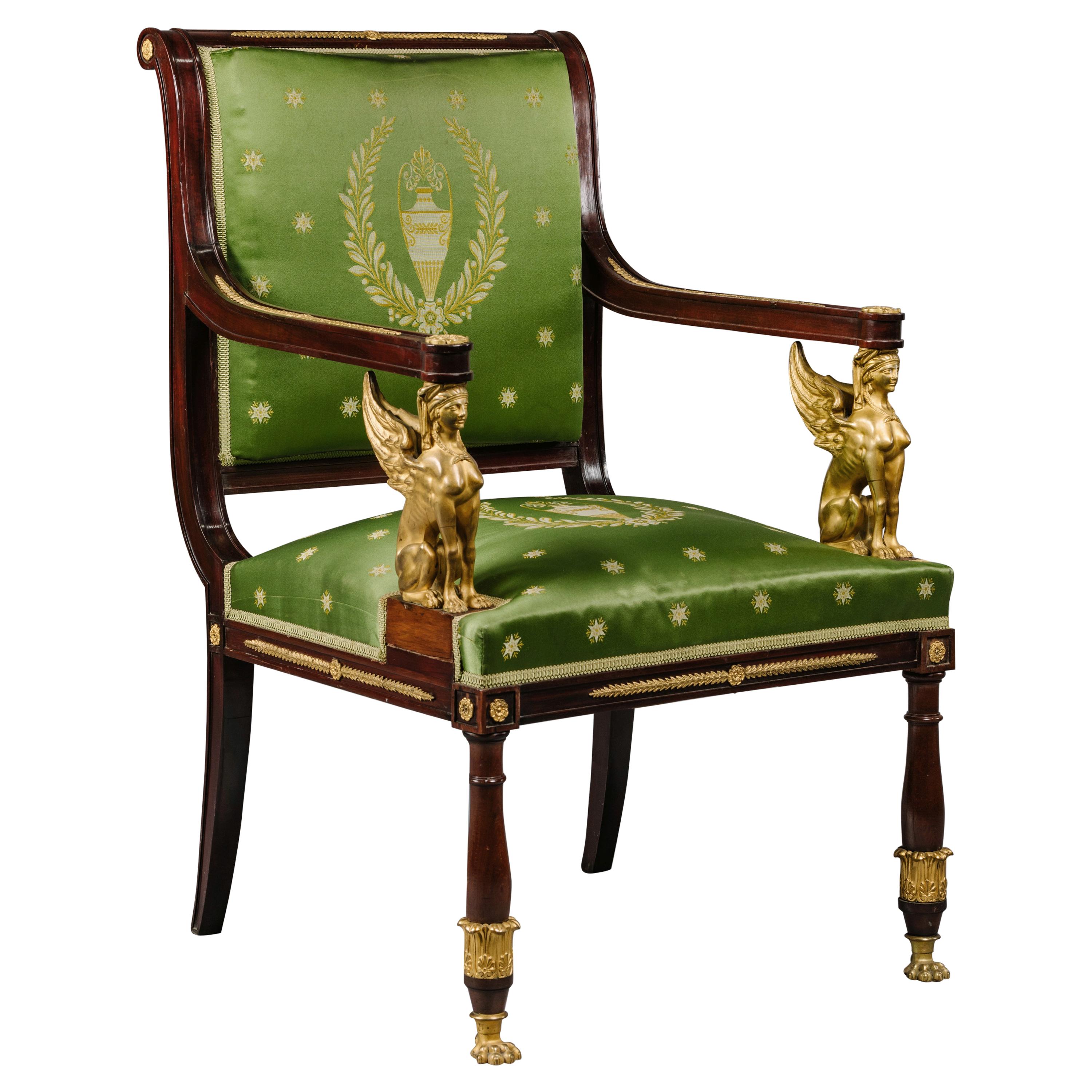Empire Revival Chair For Sale