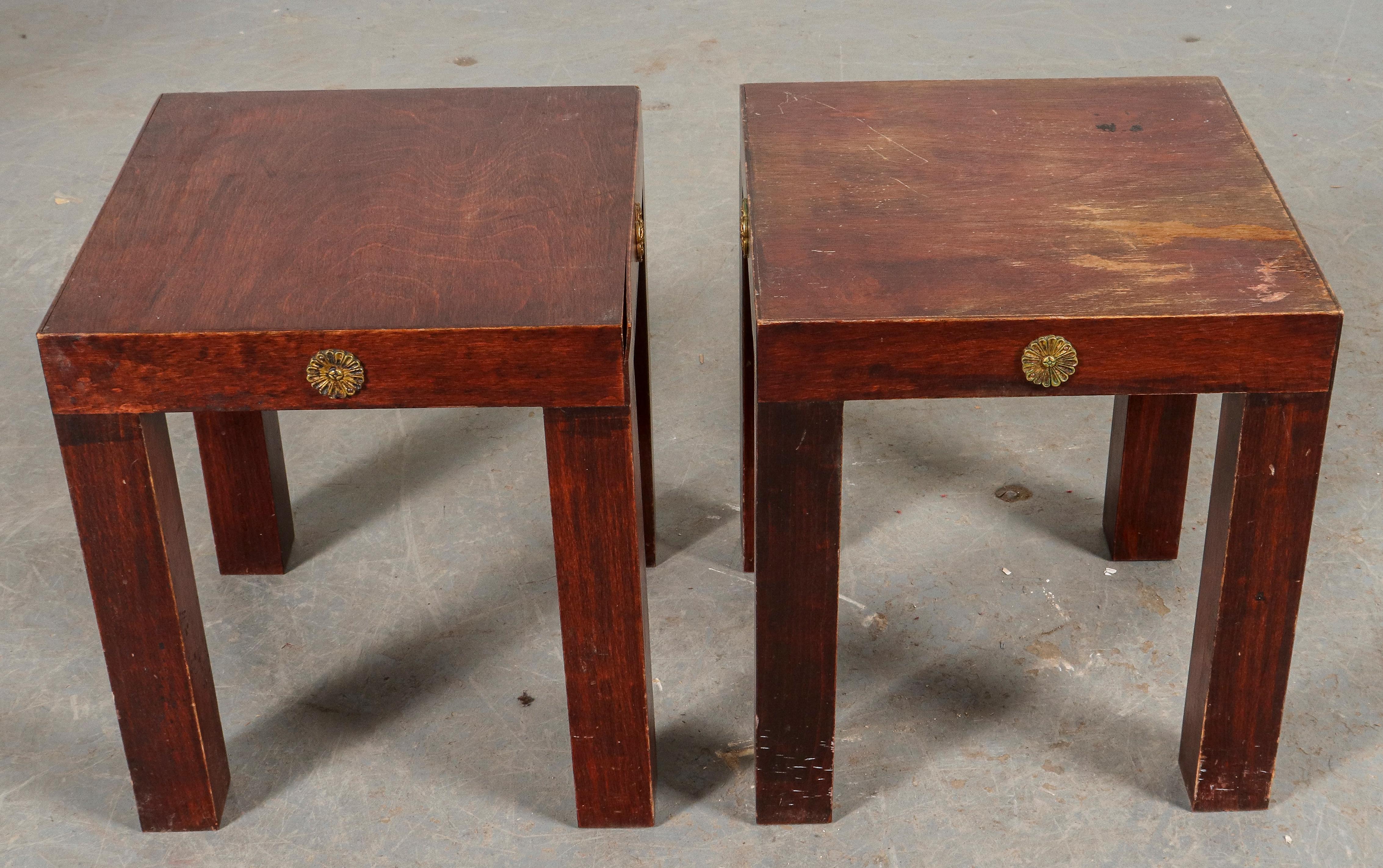 Empire Revival Diminutive Pedestal Tables, Pair For Sale 1