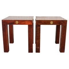 Empire Revival Diminutive Pedestal Tables, Pair