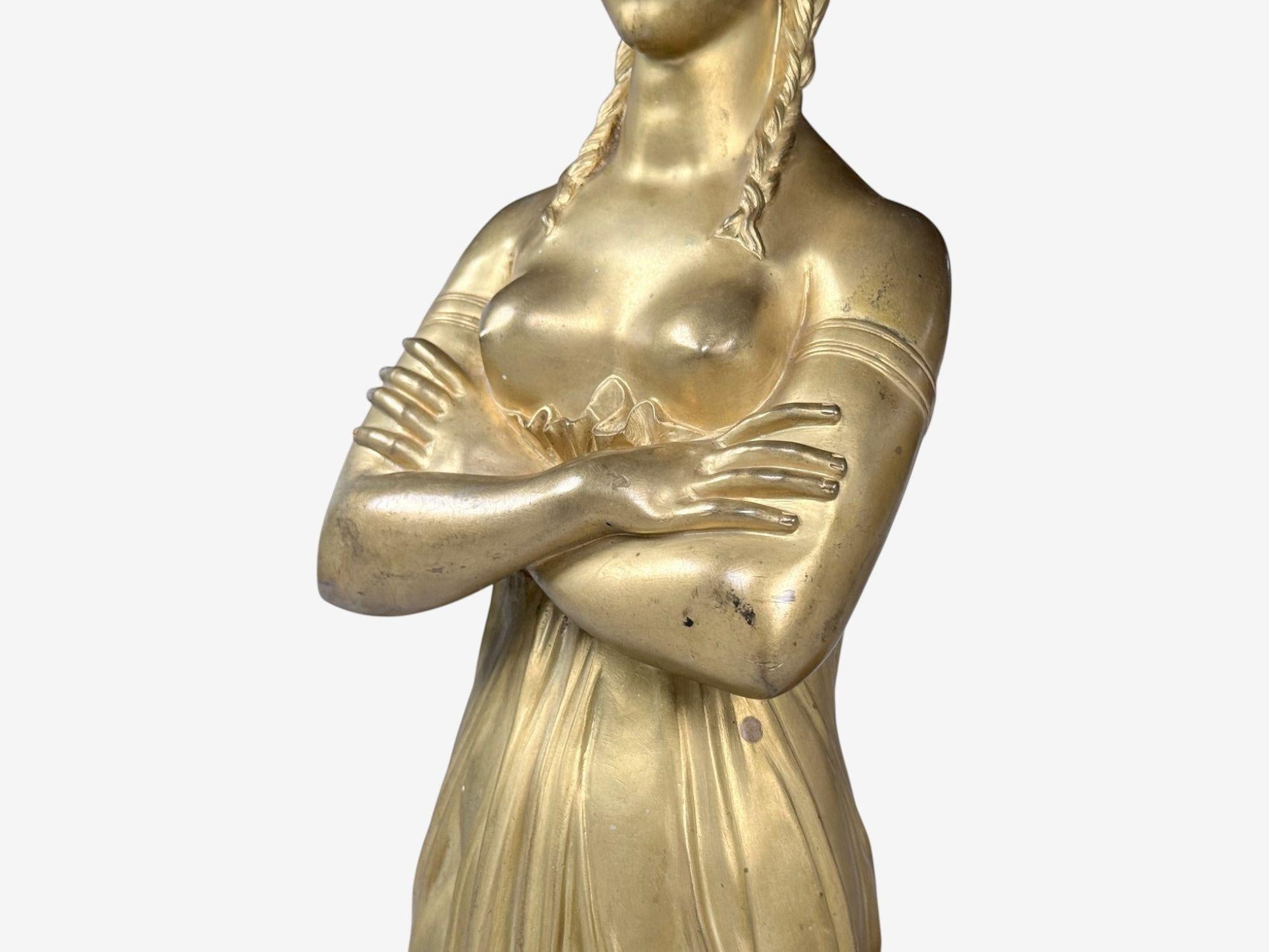 Specchio e console monumentale in mogano e bronzo, Francia, XIX secolo. in vendita 3