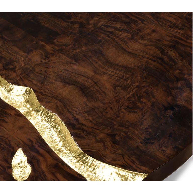 Portuguese Empire Center Table In Wood Veneer For Sale