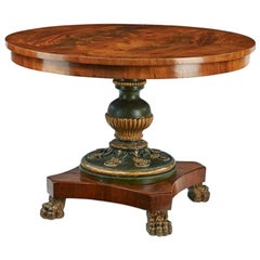 Antique Empire Salon Table, First Half of the 19th Century