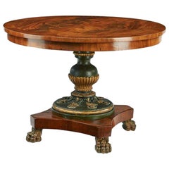 Antique Empire Salon Table, First Half of the 19th Century