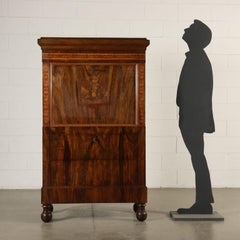 Empire Secrétaire Bottega Maggiolini Walnut Italy 19th Century