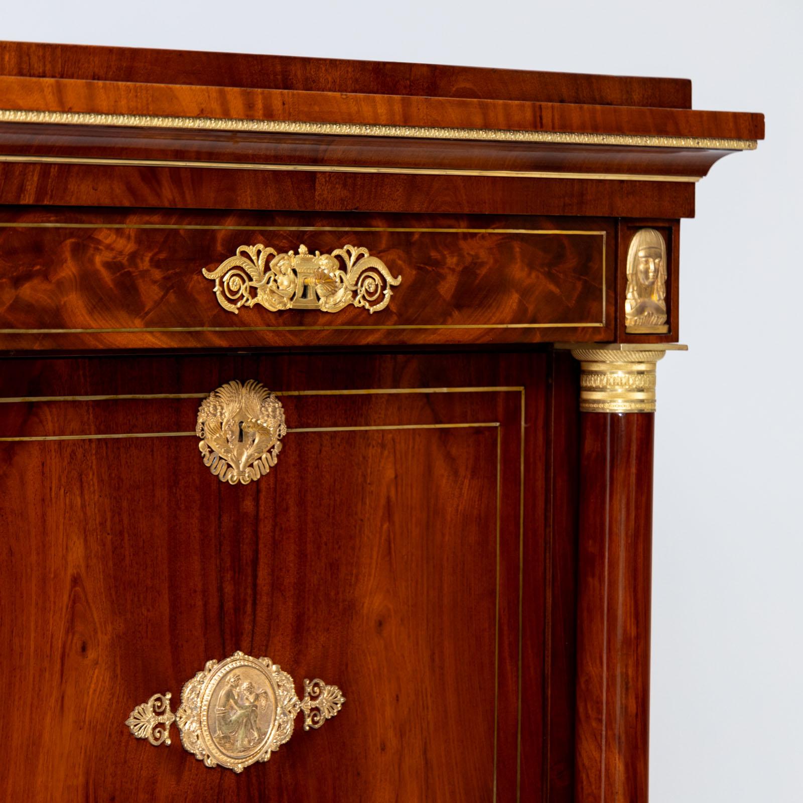 Empire Secretary à abattant, France early 19th century For Sale 6