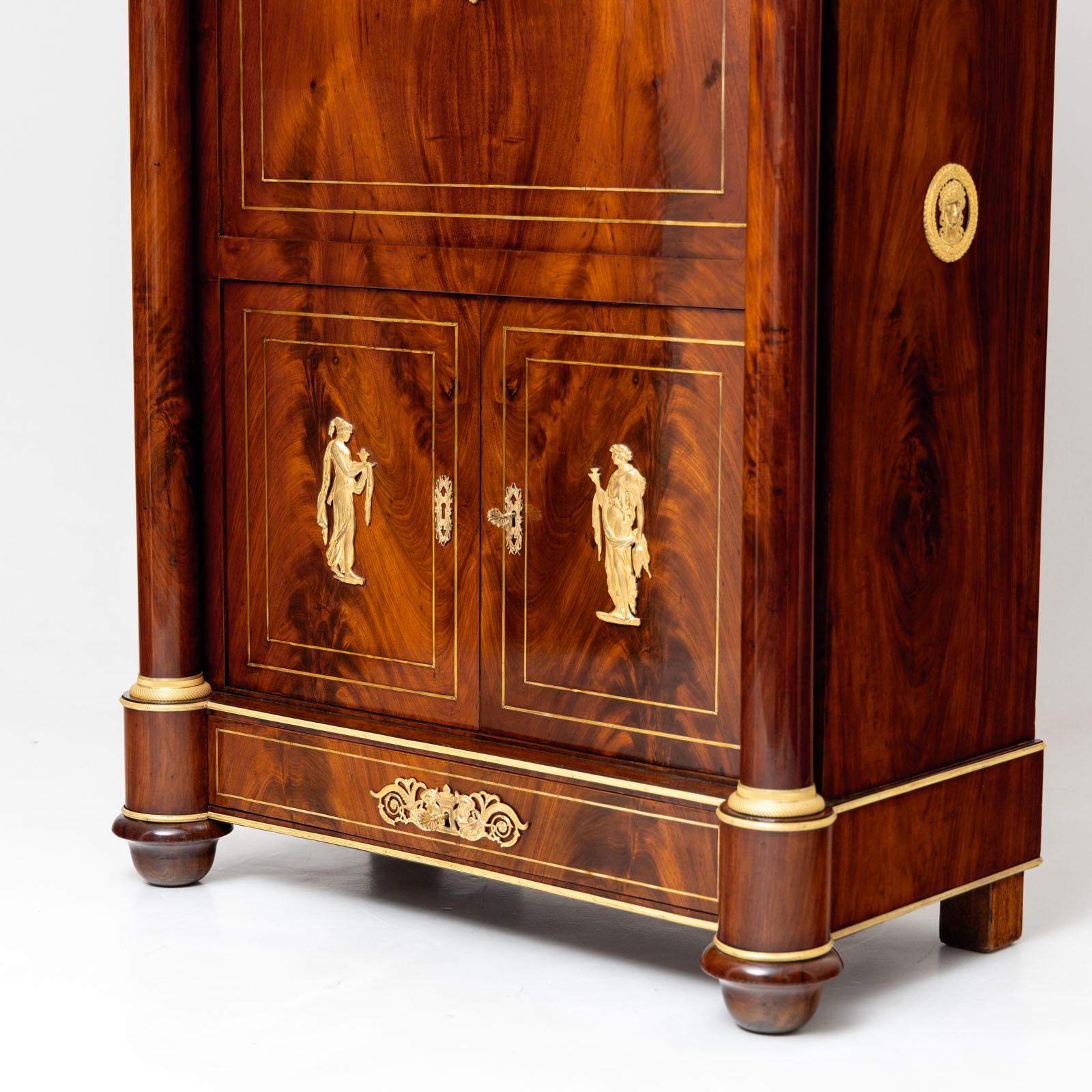 Empire Secretary à abattant, France early 19th century For Sale 2