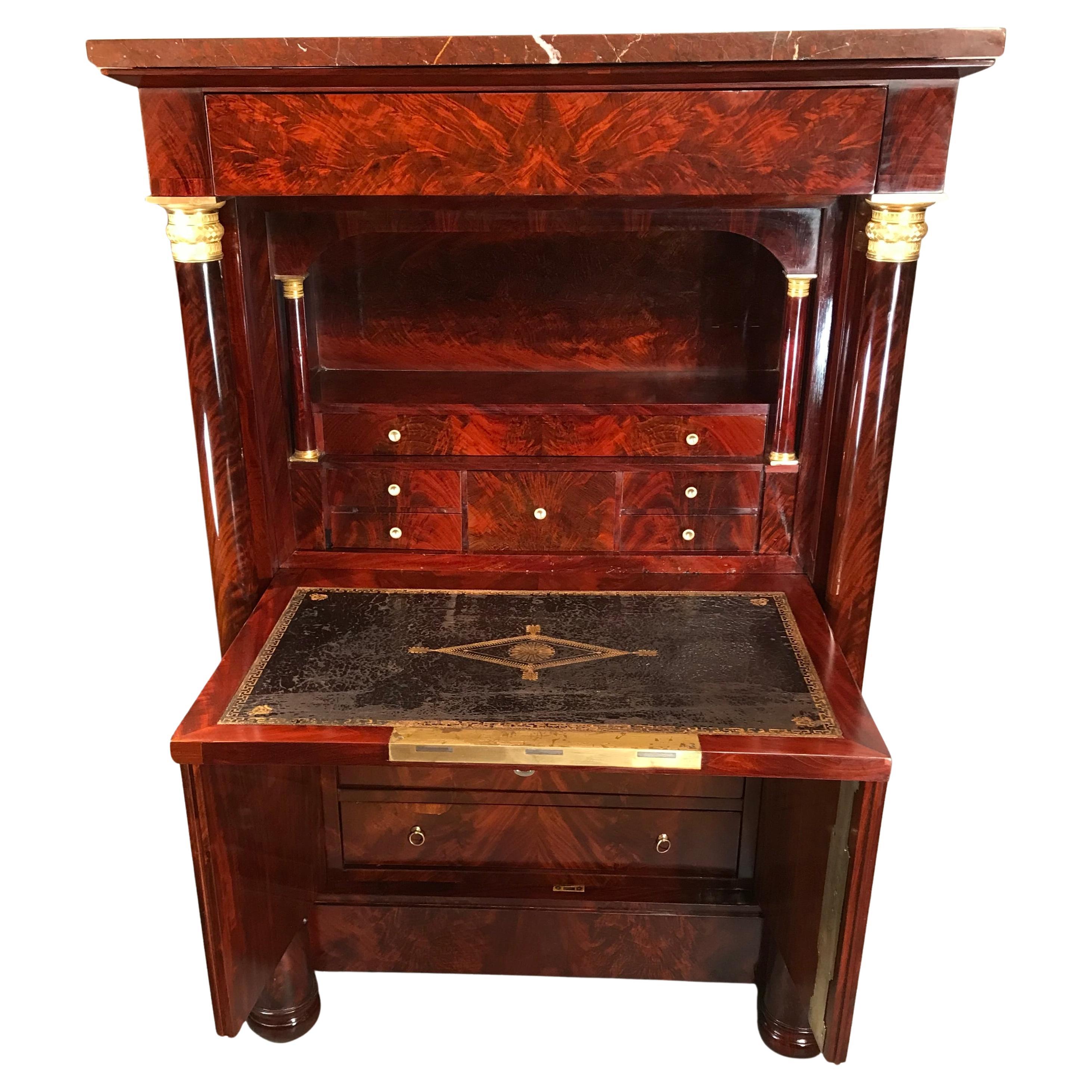 French Empire Secretary Desk, France 19th century For Sale