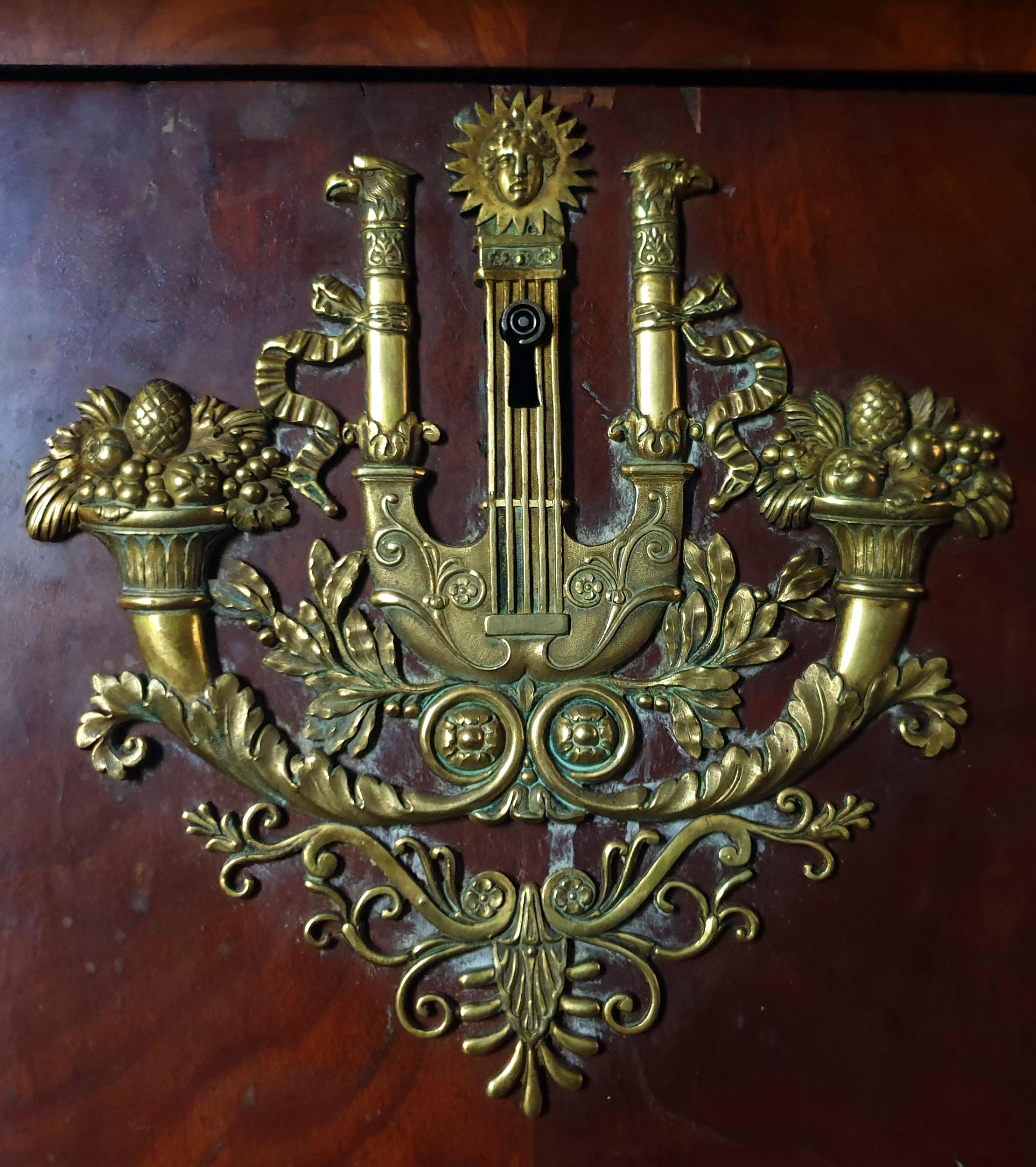 Empire Secretary or Writing Cabinet in Mahogany, Paris, 1800s 7