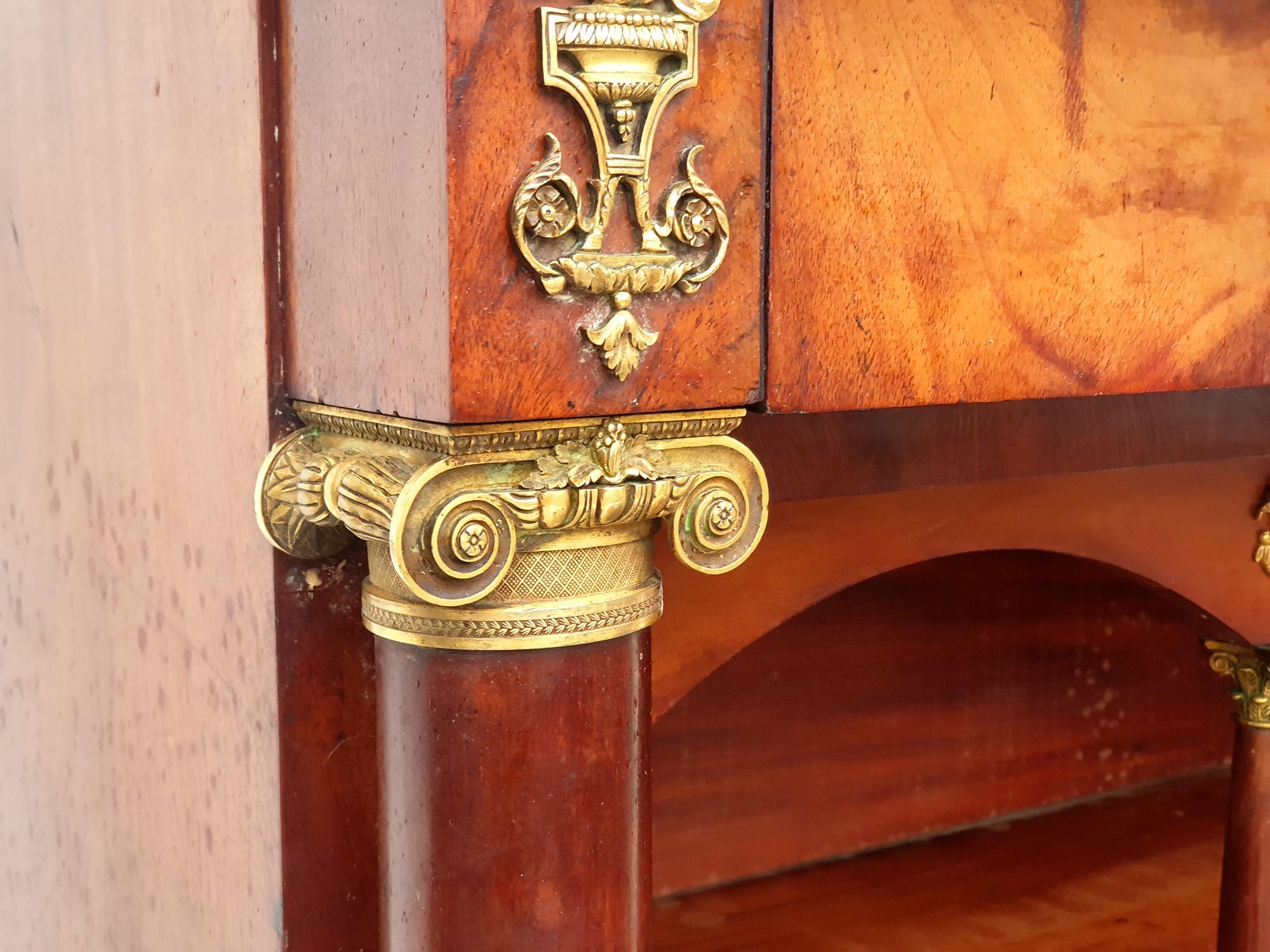 Empire Secretary or Writing Cabinet in Mahogany, Paris, 1800s (Frühes 19. Jahrhundert)