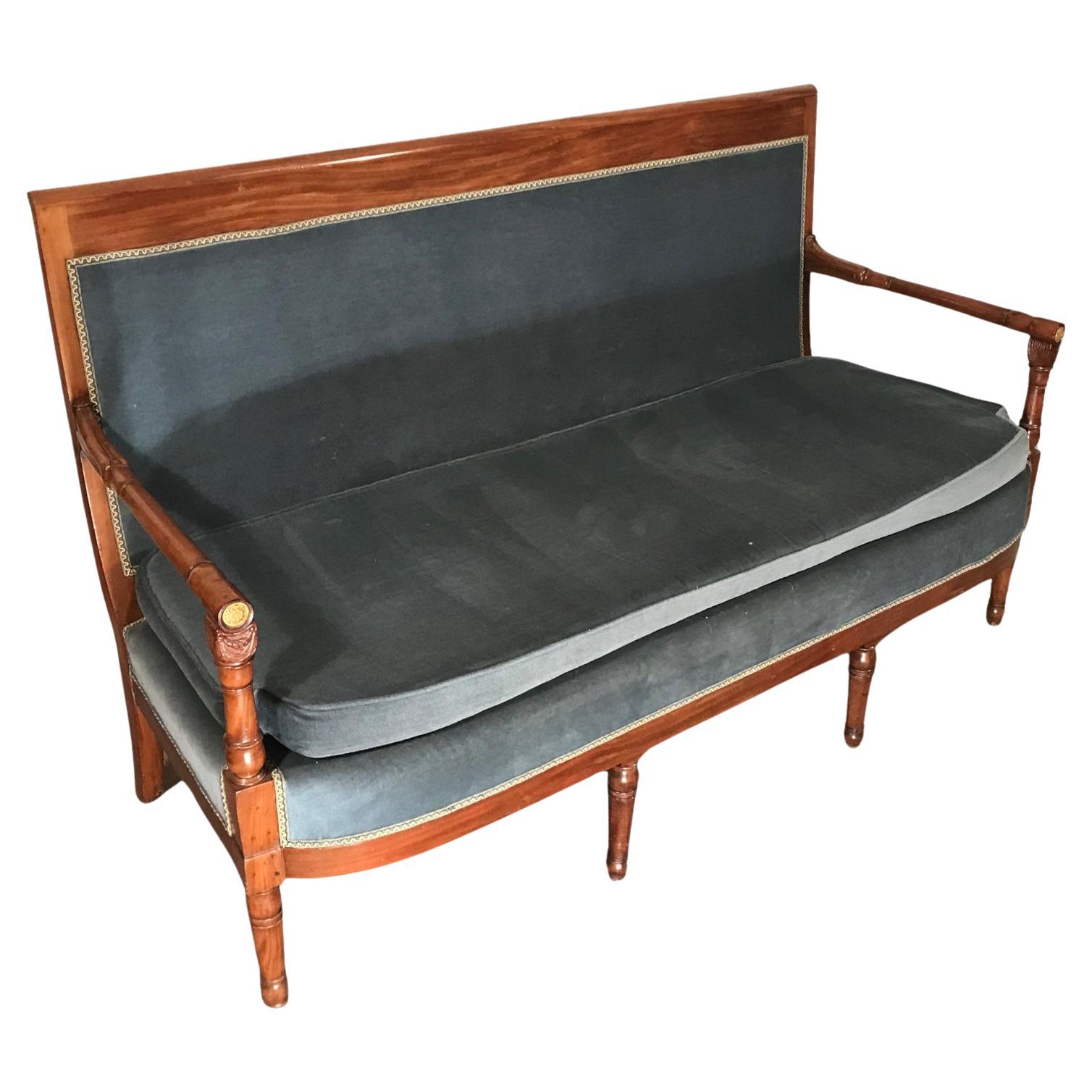 Empire Settee, France 1810, Manner of Jacob Desmalter (1770-1841) For Sale