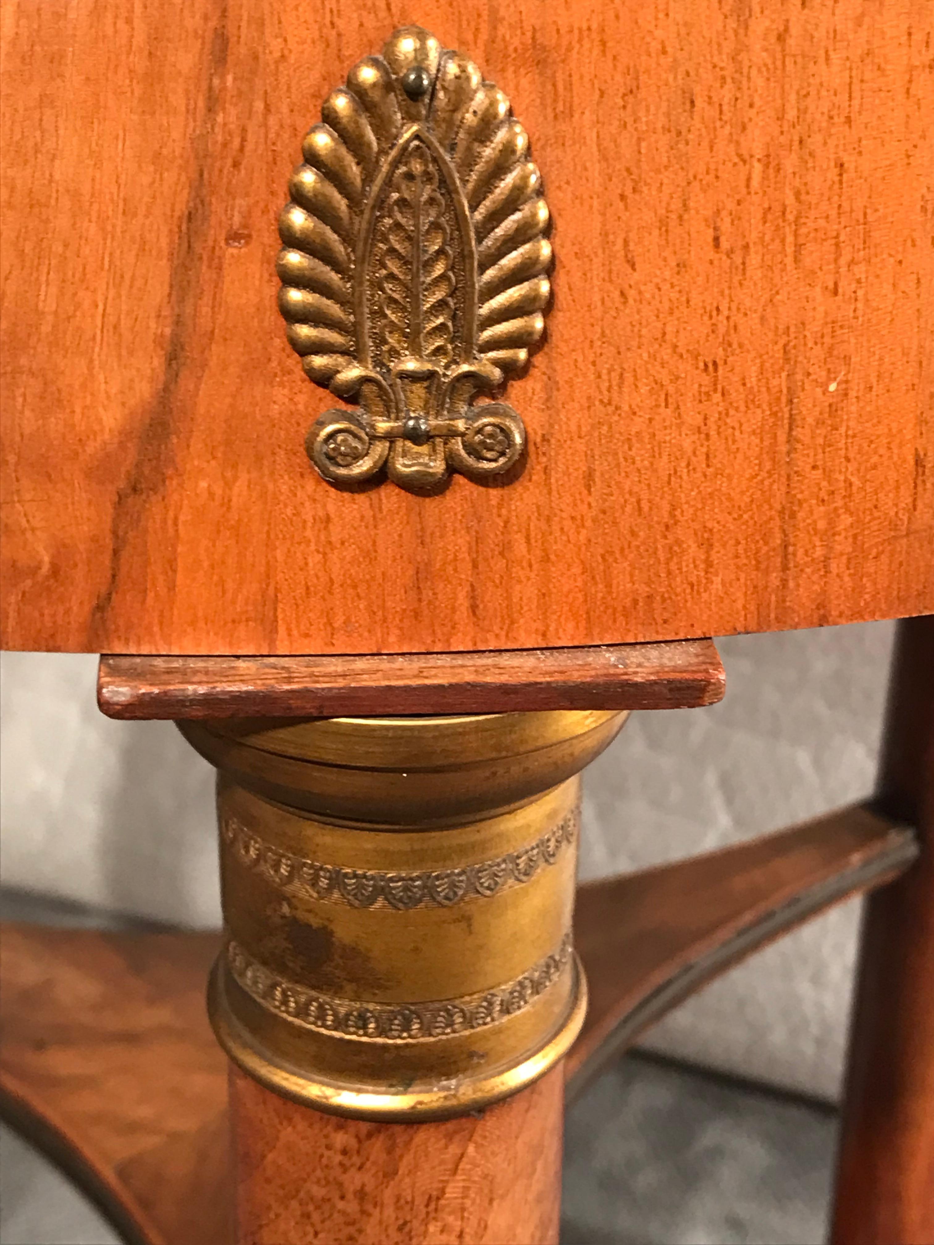 Mahogany Empire Side Table, France, 1810 For Sale