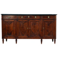 Empire Sideboard, Solid Cuban Mahogany, Paris, 1810s