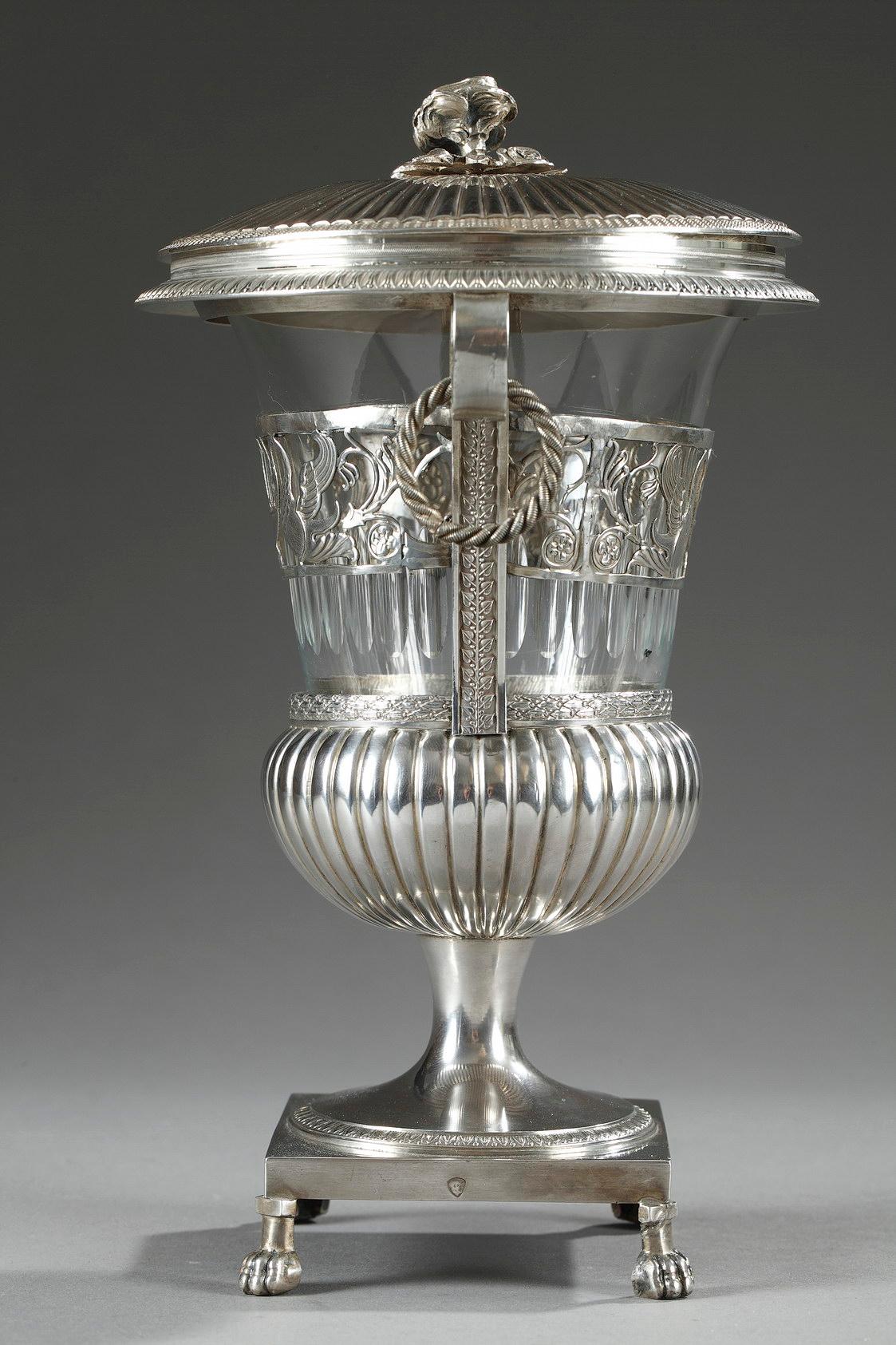 Empire Silver and Crystal Sweetmeat Basket 5