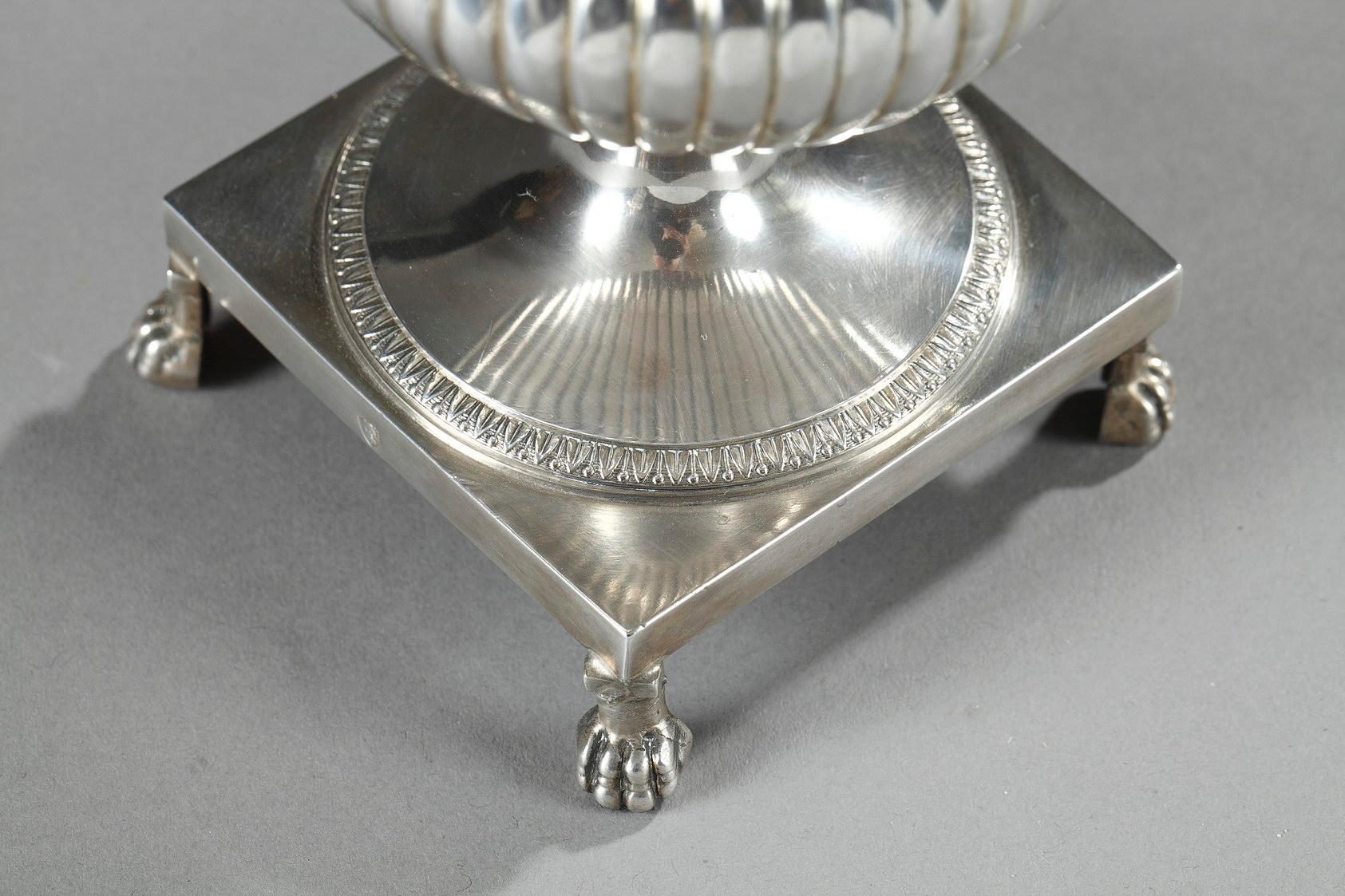 Empire Silver and Crystal Sweetmeat Basket 7