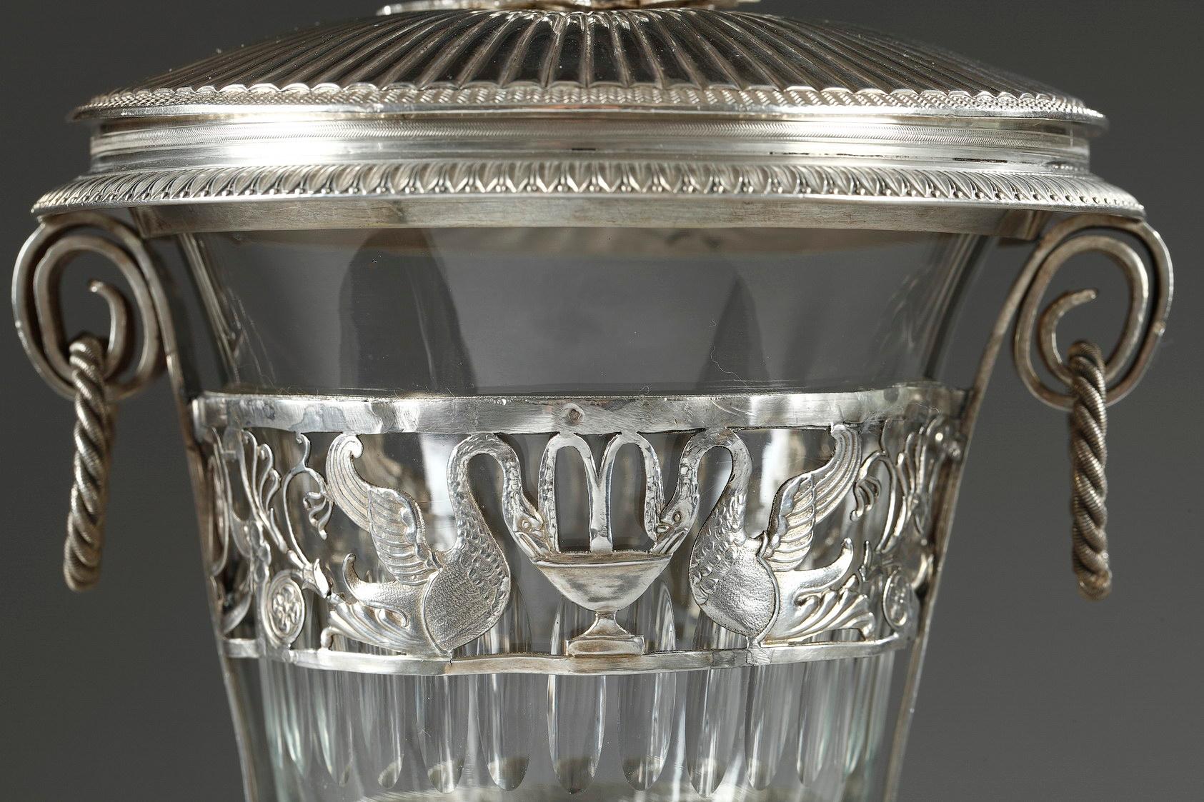 Empire Silver and Crystal Sweetmeat Basket 2