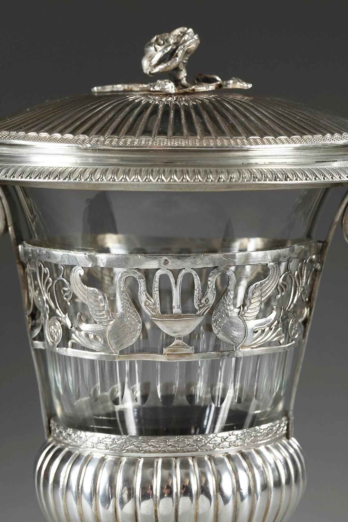 Empire Silver and Crystal Sweetmeat Basket 3