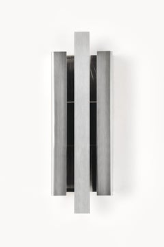 Contemporary Brushed Aluminium Silver Light Sculpture by Marie Jeunet