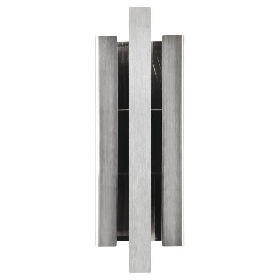 Contemporary Brushed Aluminium Silver Light Sculpture by Marie Jeunet