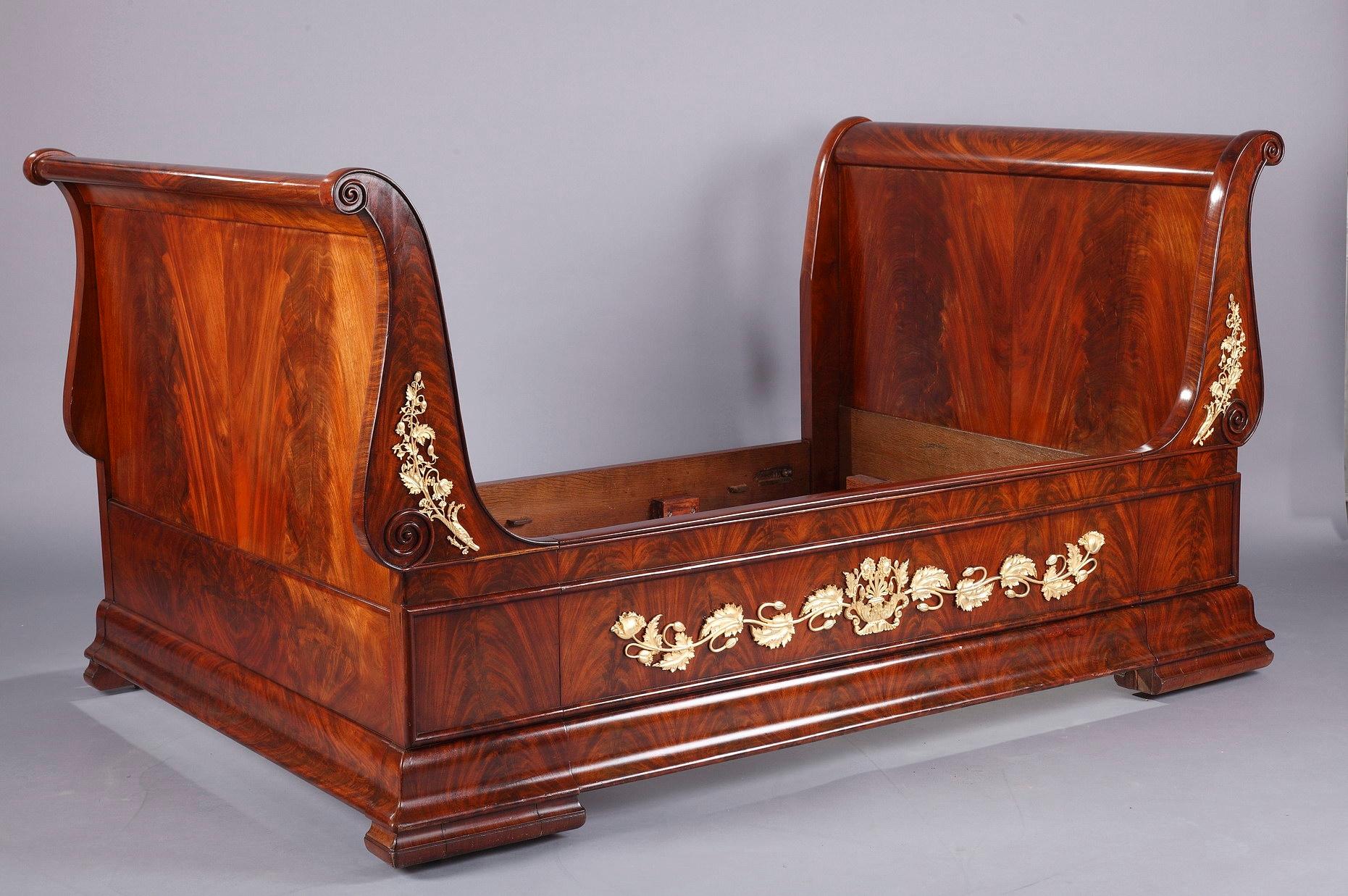 Empire Sleight Bed Attributed to Jacob Frères and Thomire 5
