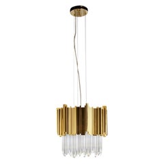 Modern Empire Crystal Glass Small Pendant Lamp by Luxxu