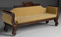 Sofá Imperio, América circa 1880