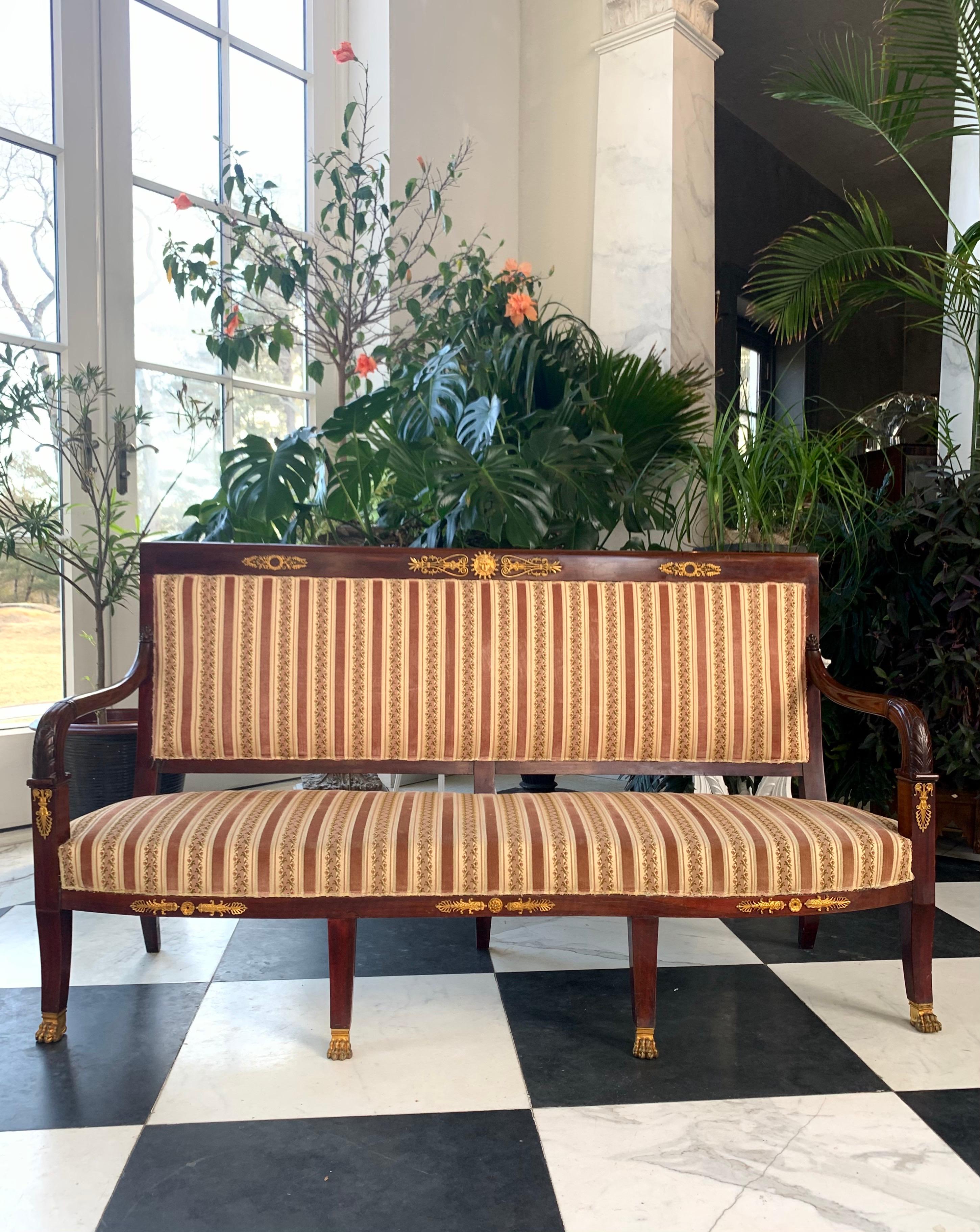 French Empire Sofa  For Sale