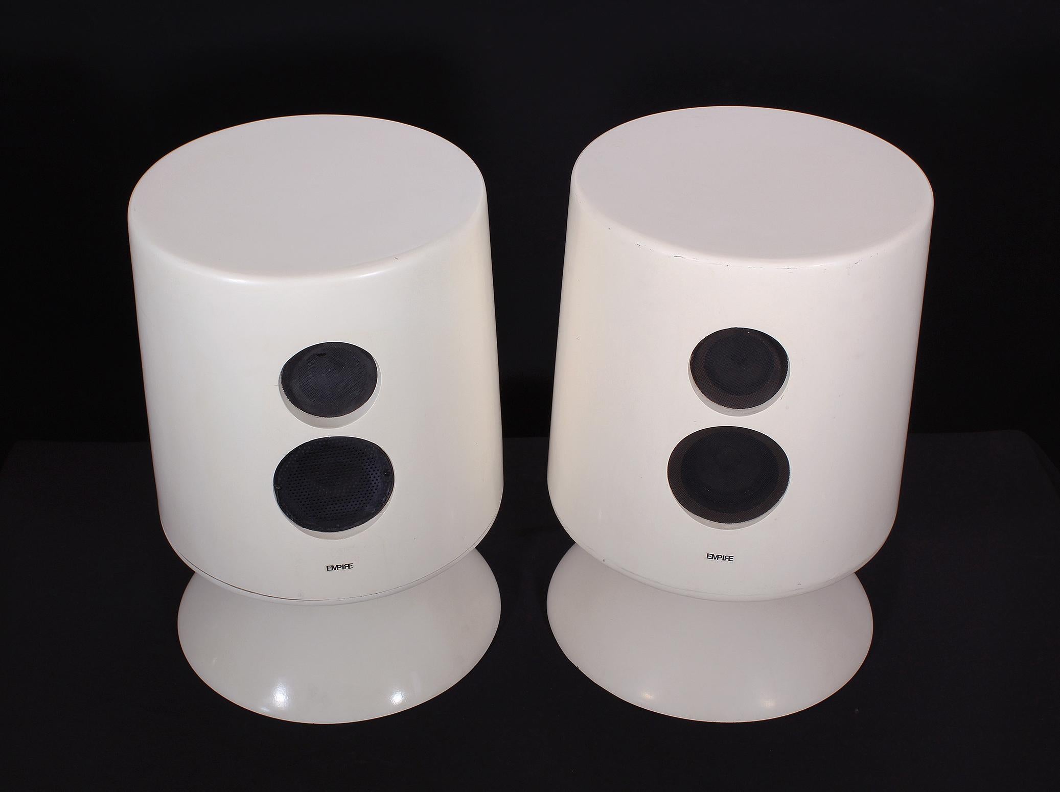 Empire Speakers / End Tables In Good Condition For Sale In Oakville, CT