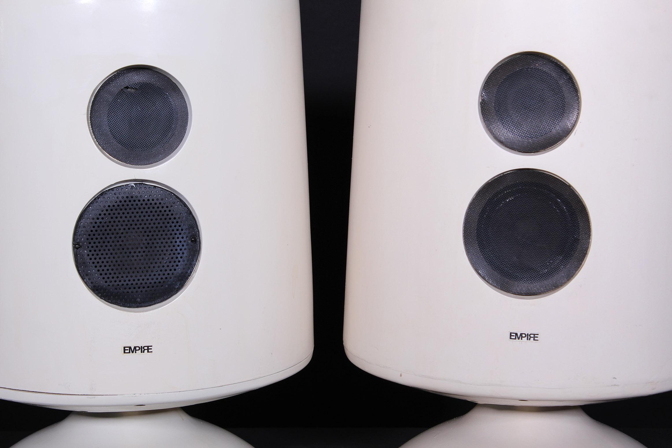 Mid-20th Century Empire Speakers / End Tables For Sale