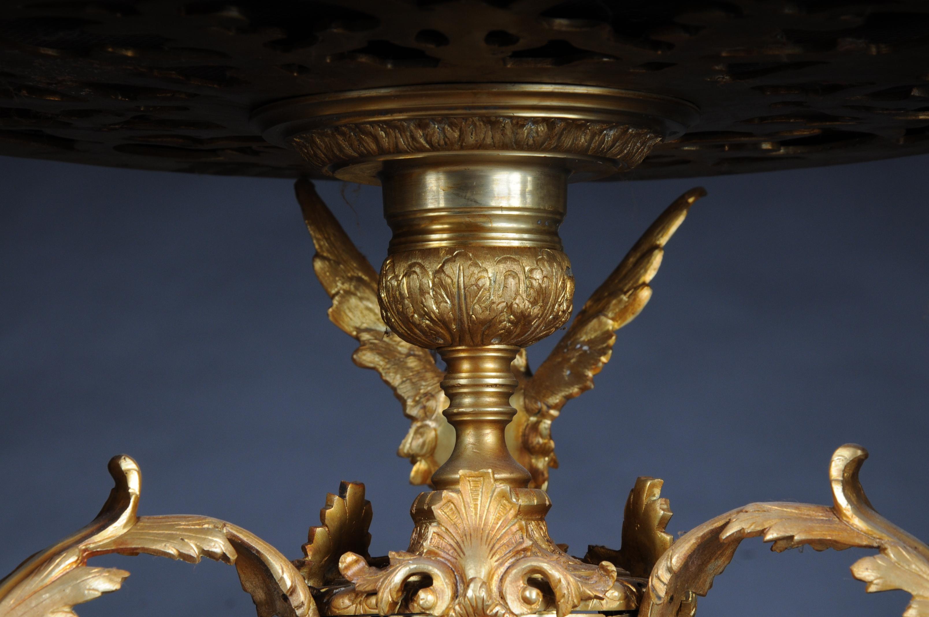 Empire Splendid French Saloon Table, Bronze Gilt For Sale 2