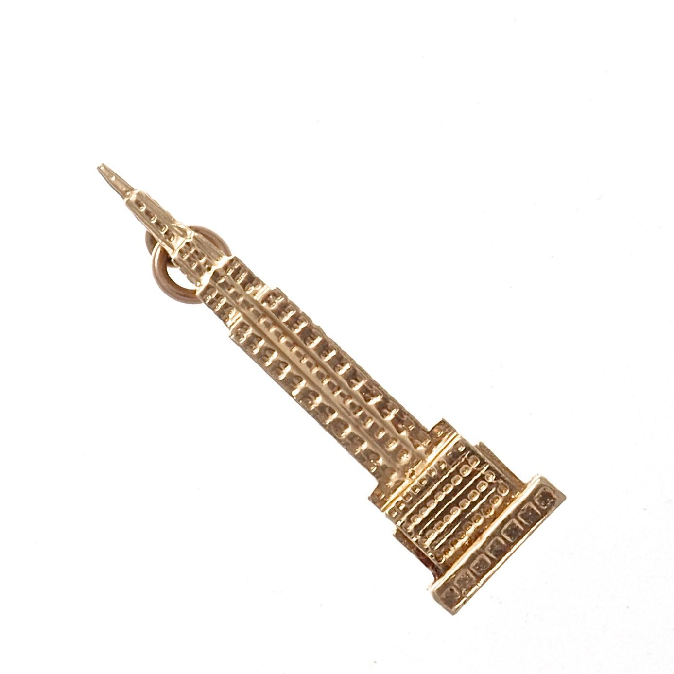 Women's Empire State Building Gold Charm