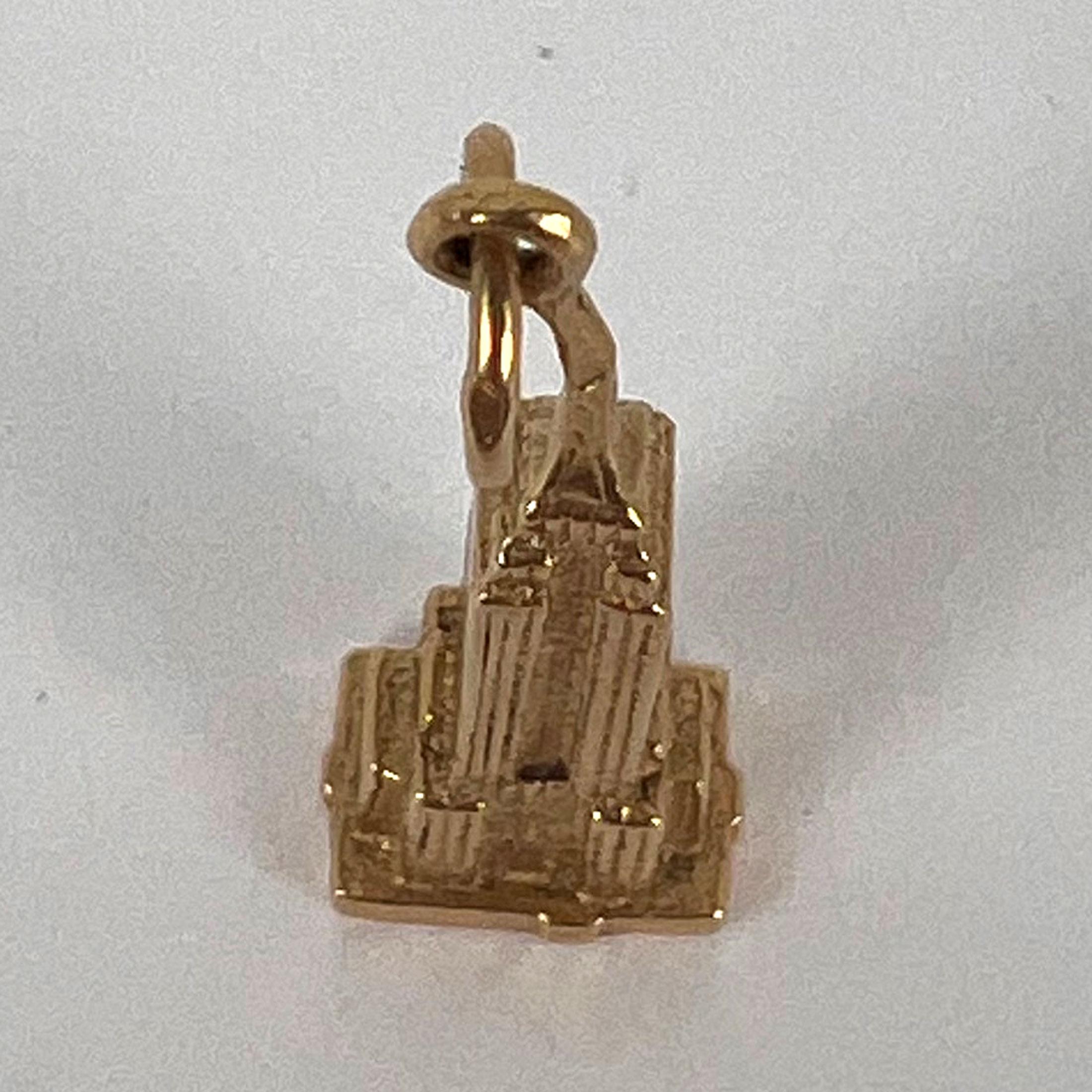 Ciondolo Charm Empire State Building New York in oro giallo 14K 9