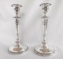 Empire sterling silver candlesticks