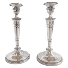 Empire sterling silver candlesticks