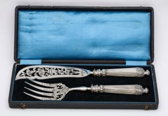 Empire, Sterling Silver-Mounted Two-Piece Fish Set in Original Box, Paris