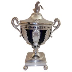 Antique Empire Sterling Silver Sugar Vase