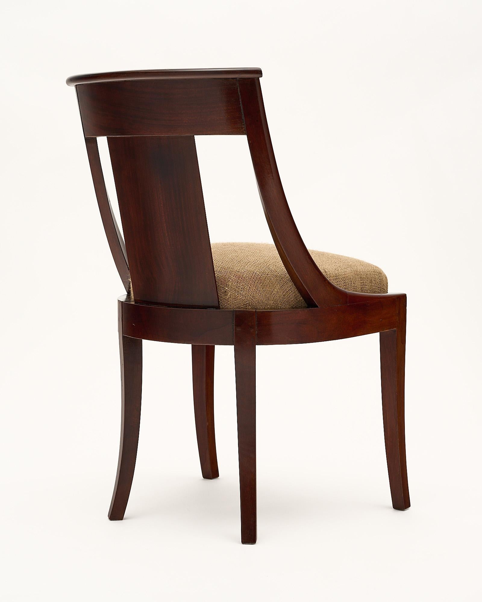 Empire Style Antique Gondola Chairs 2