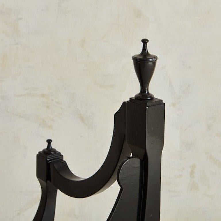 Empire Style Arched Bench with Finials, 1960s 2