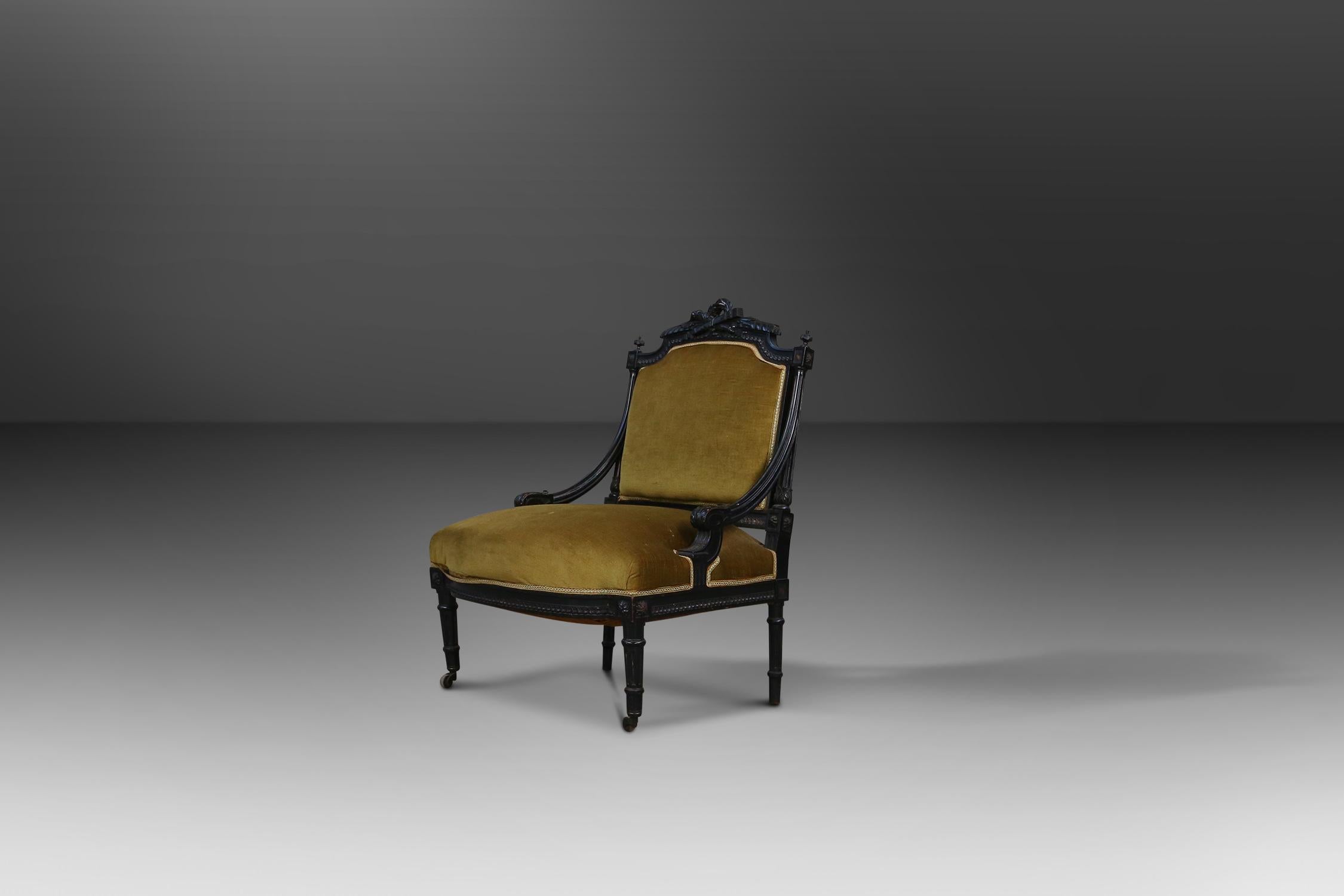 Empire Style Armchair, 1850 For Sale 6
