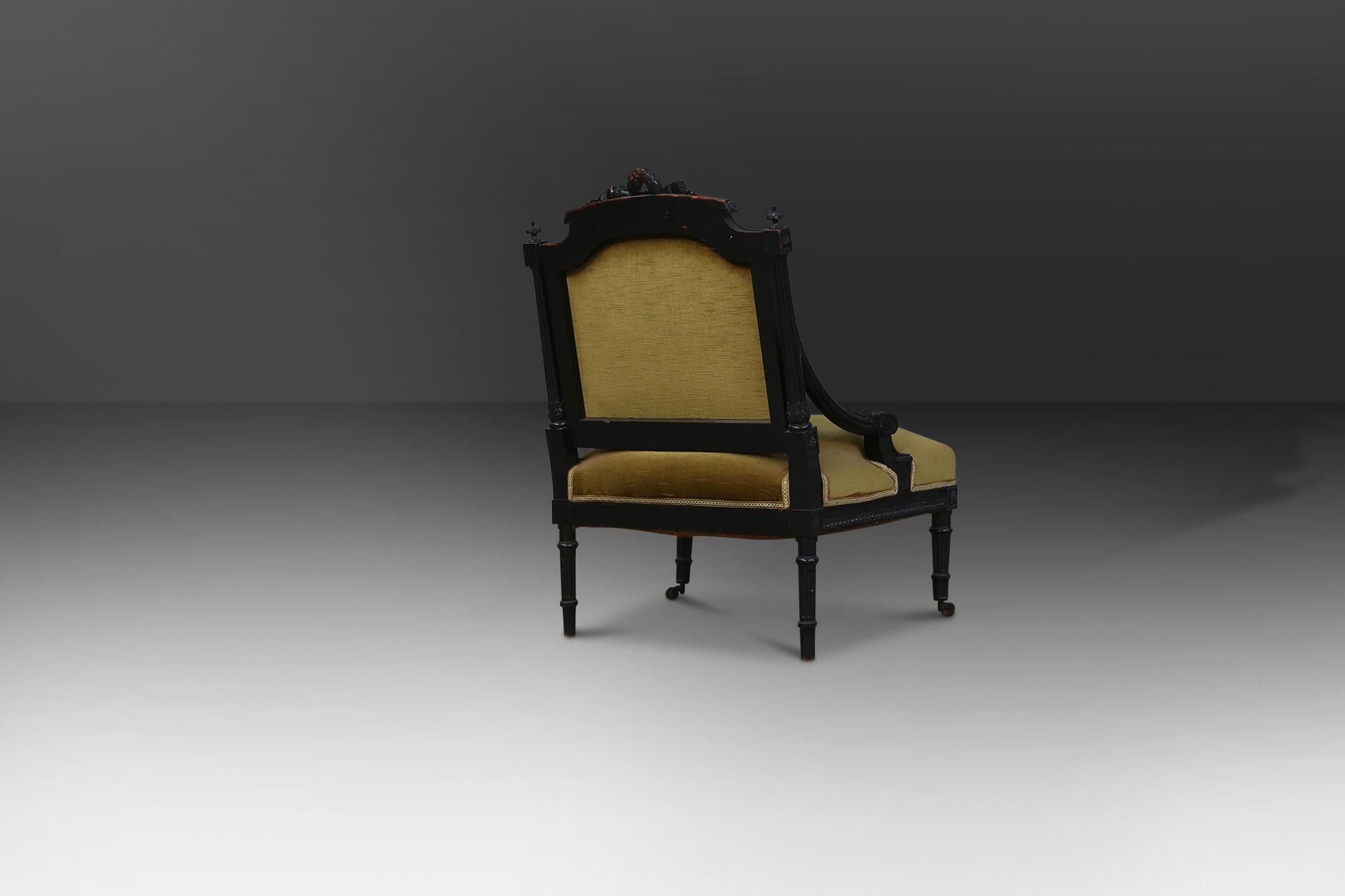 Empire-Sessel im Empire-Stil, 1850 (Französisch) im Angebot