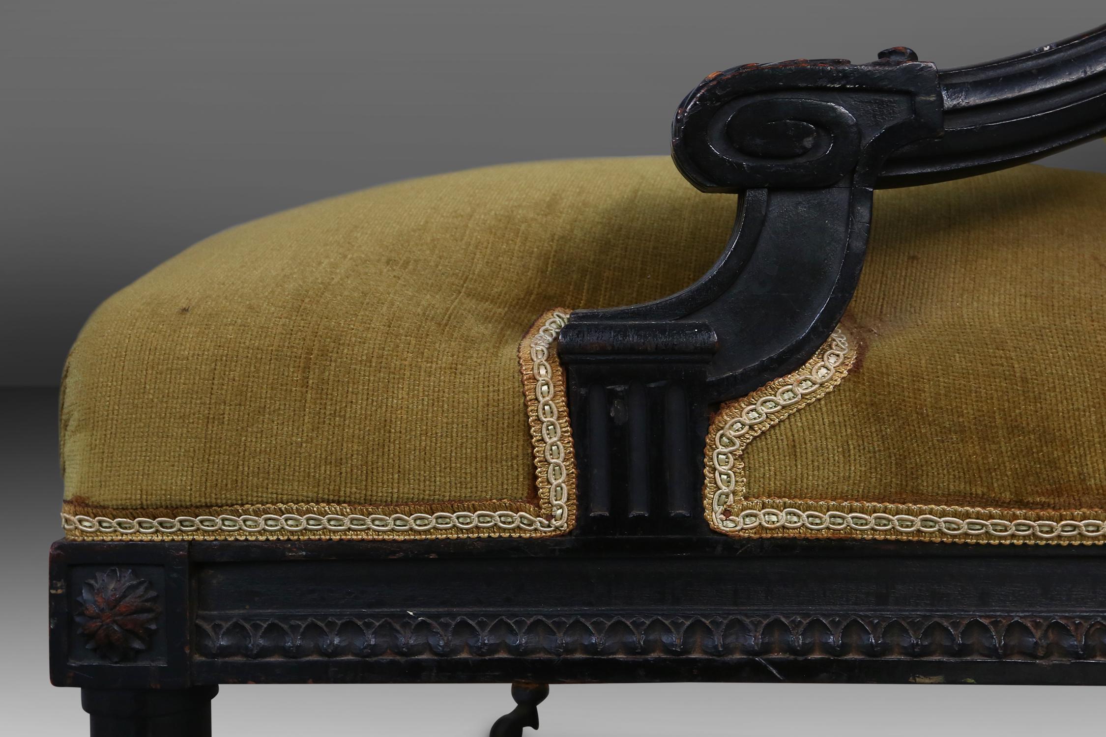 Empire-Sessel im Empire-Stil, 1850 im Zustand „Gut“ im Angebot in Meulebeke, BE