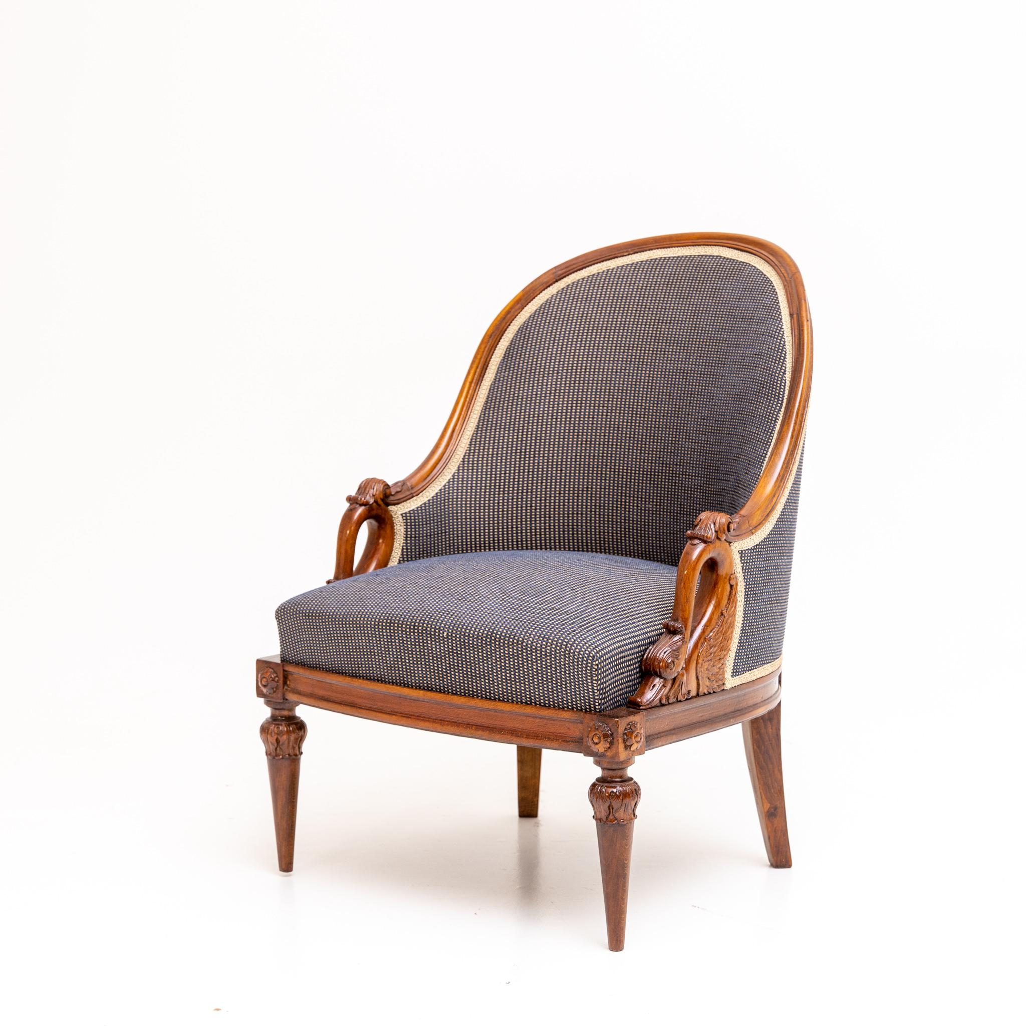 Empire style Bergere Chairs, 2nd Half 19th Century 2