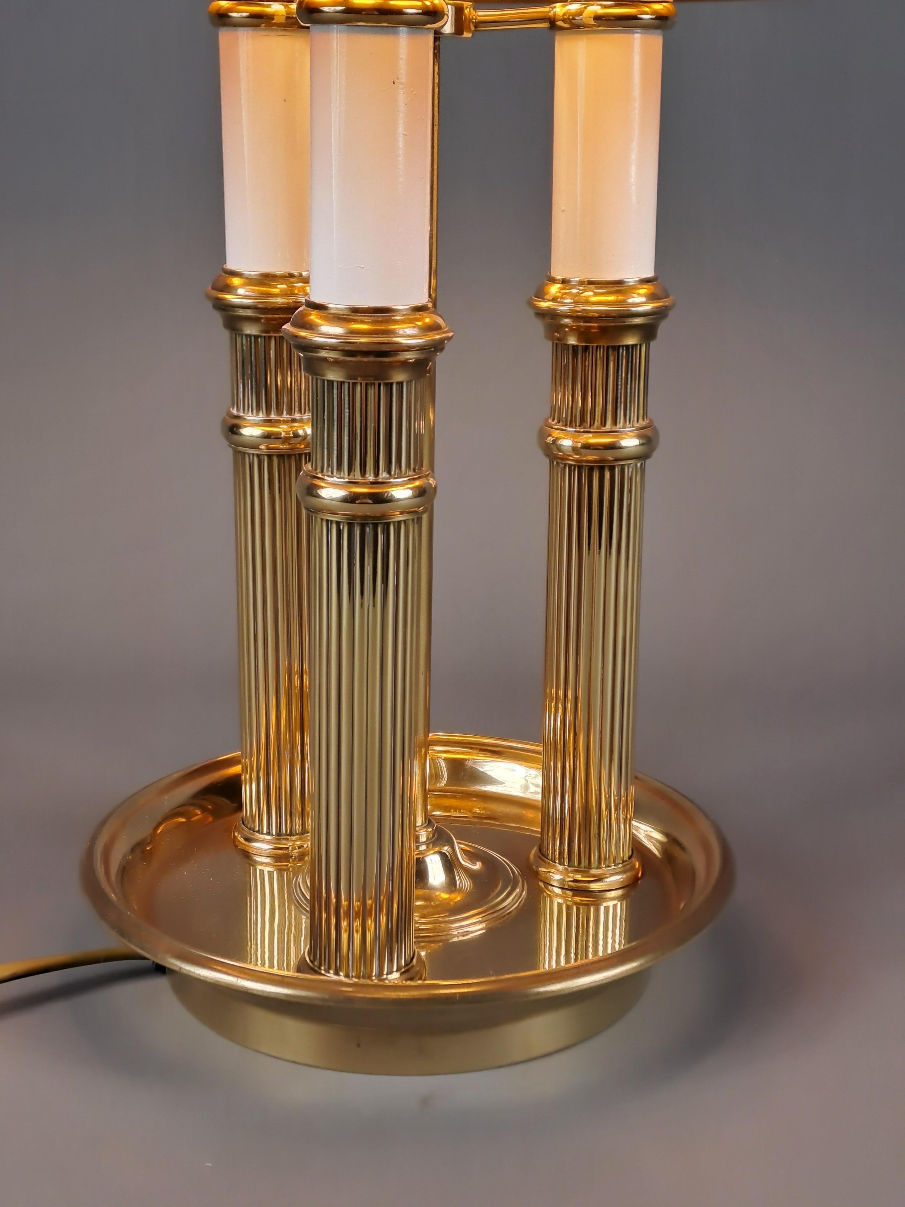 Doré Lampe bouillotte de style Empire en bronze doré en vente