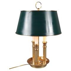 Bouillotte-Lampe im Empire-Stil aus vergoldeter Bronze