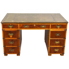 Empire Style Brass Mounted Campaign Desk