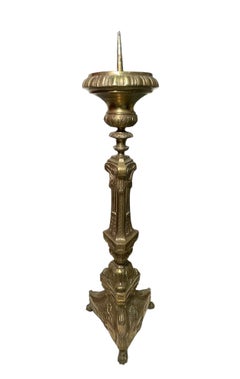 Empire Style Bronze Candle Holder/Candlestick