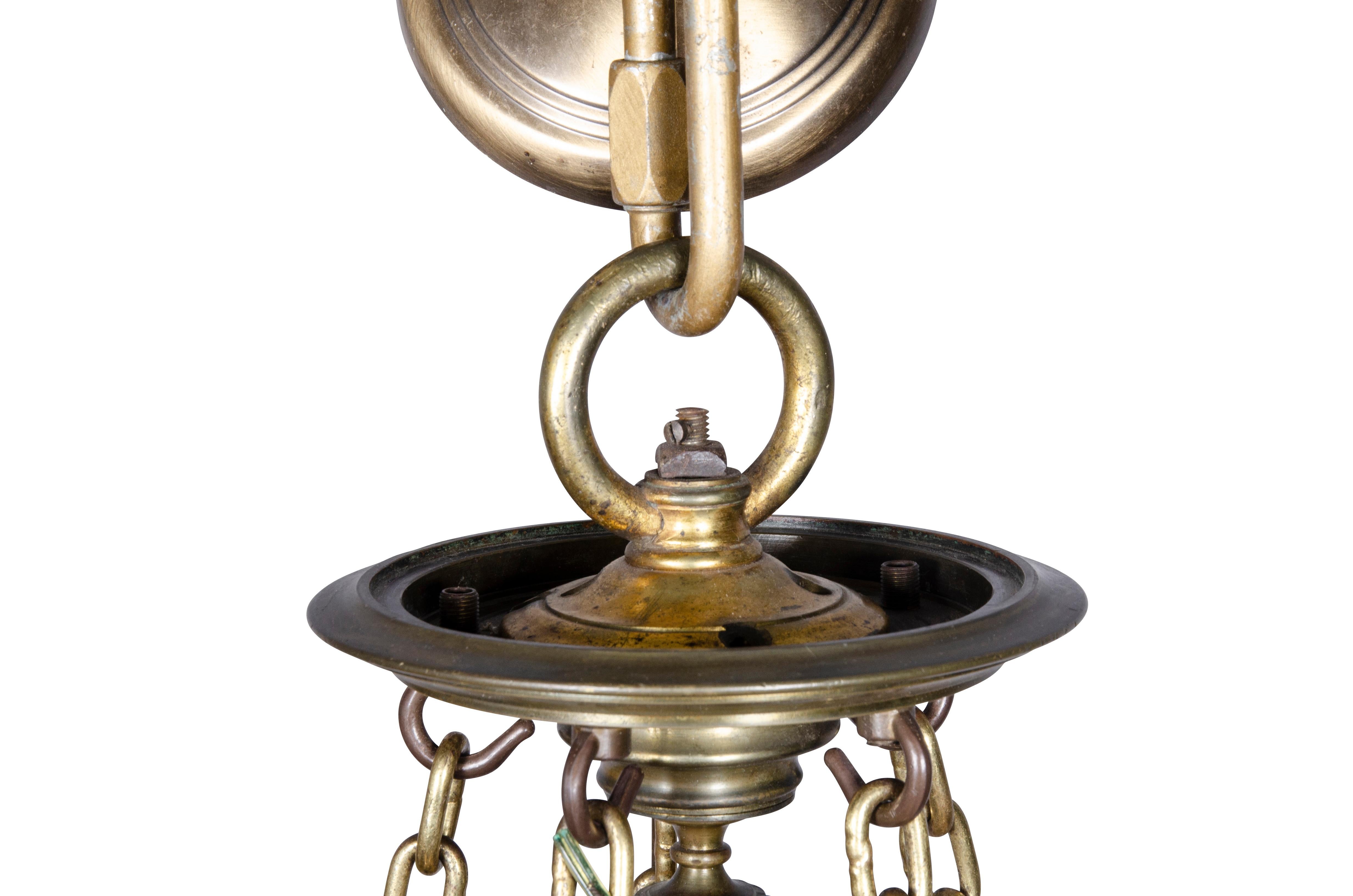 Inizio XIX secolo Lampadario in bronzo stile impero in vendita